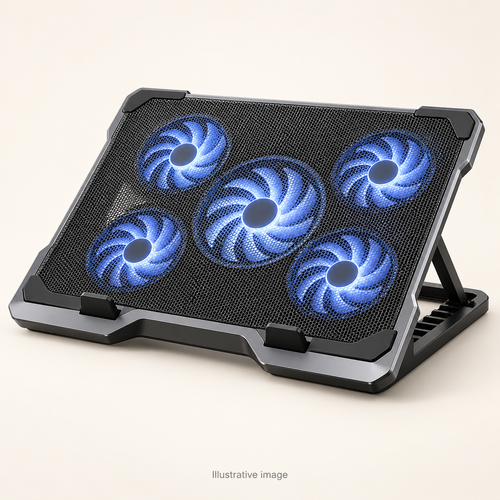 Illustrative design render of Air Max — Multi-Fan Laptop Cooling Pad; actual product may differ.