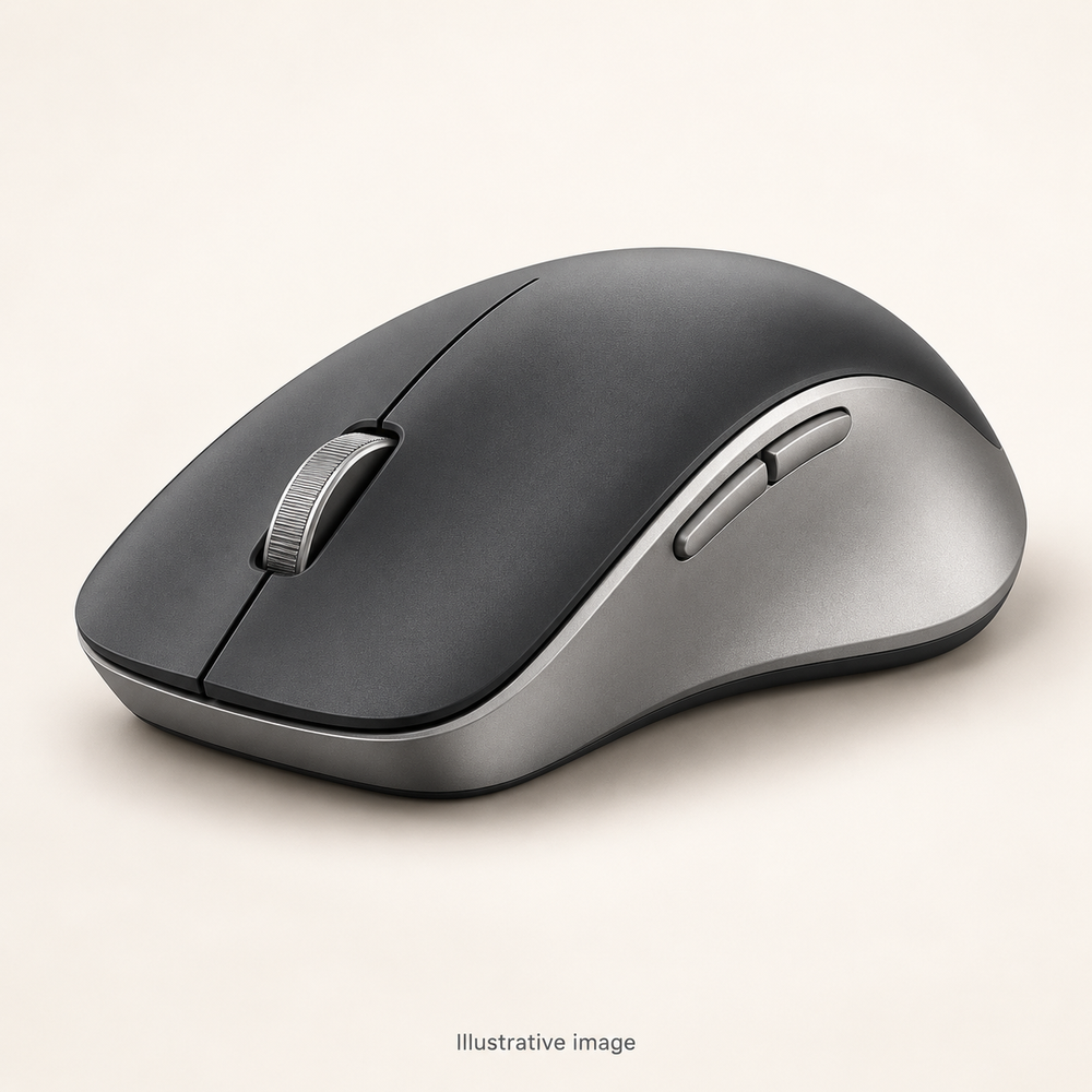 Illustrative design render of Click Multi — Multi-Device Mouse; actual product may differ.