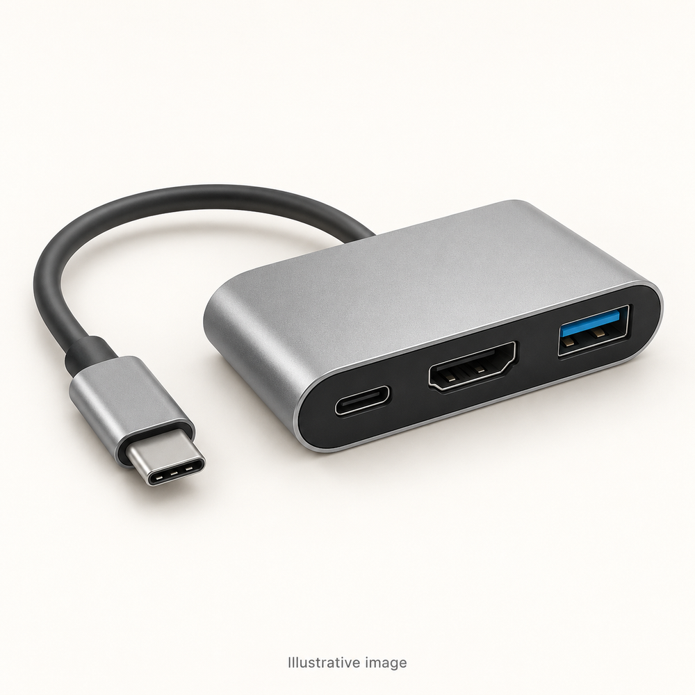 Illustrative design render of Connect C — Compact USB-C Adapter; actual product may differ.