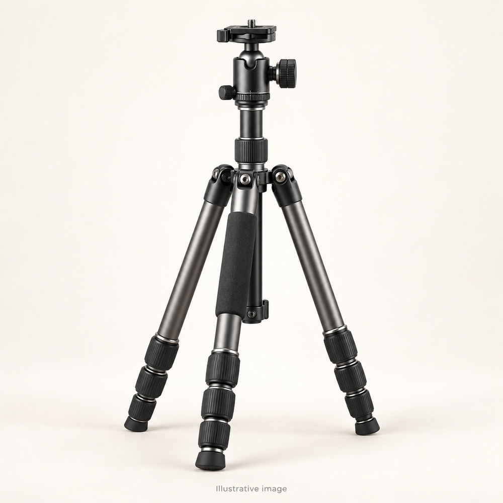 Illustrative design render of Creator — Travel Camera Tripod; actual product may differ.