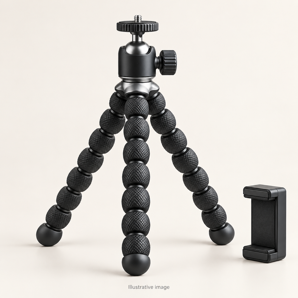 Illustrative design render of Flex Pro — Ball-Head Flexible Tripod; actual product may differ.