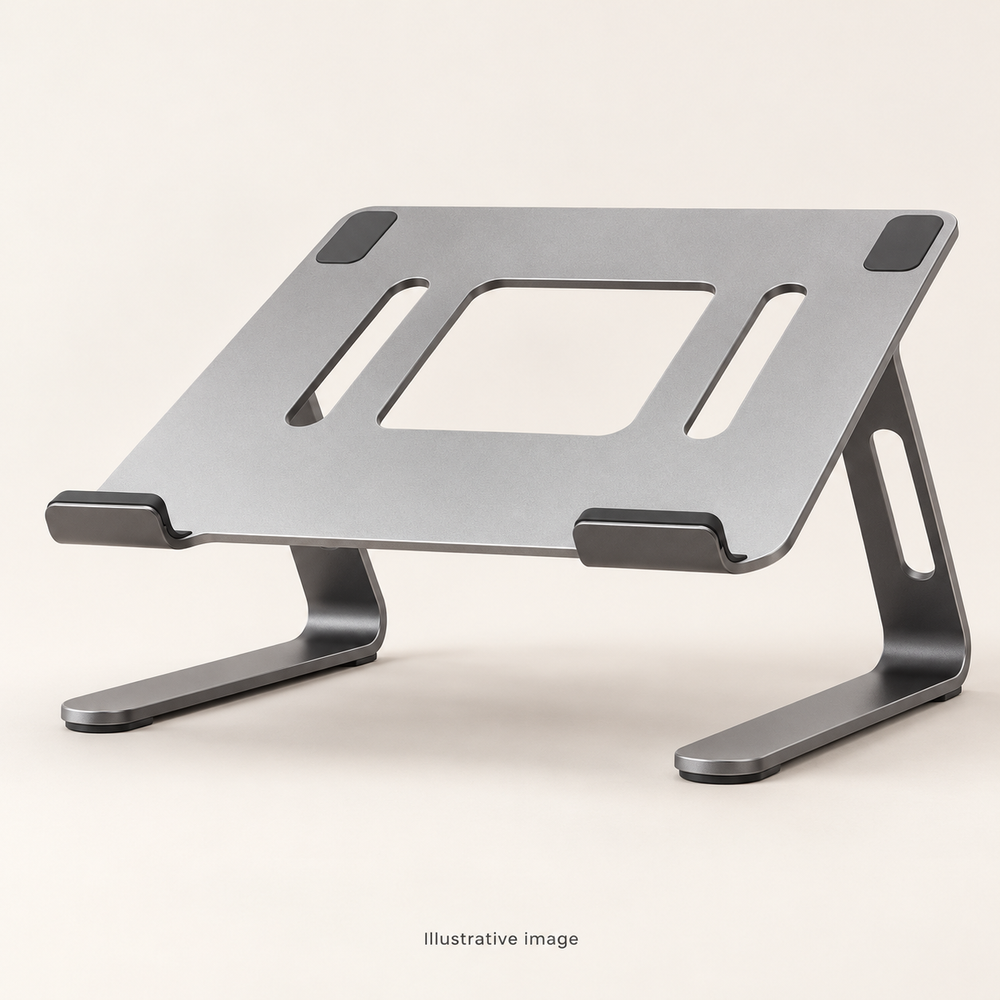 Illustrative design render of Frame — Aluminium Laptop Riser; actual product may differ.
