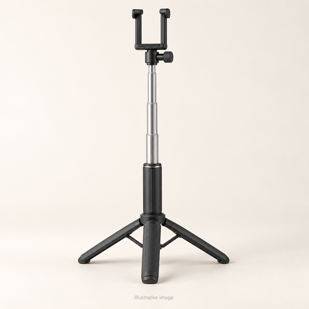 Illustrative design render of Selfie — Compact Tripod Selfie Stick; actual product may differ.