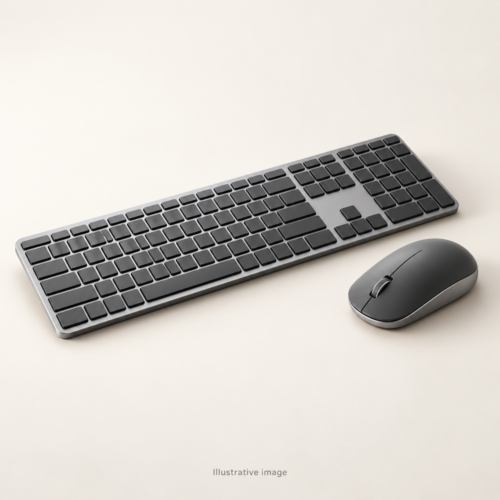 Illustrative design render of Type Duo — Wireless Keyboard and Mouse Set; actual product may differ.