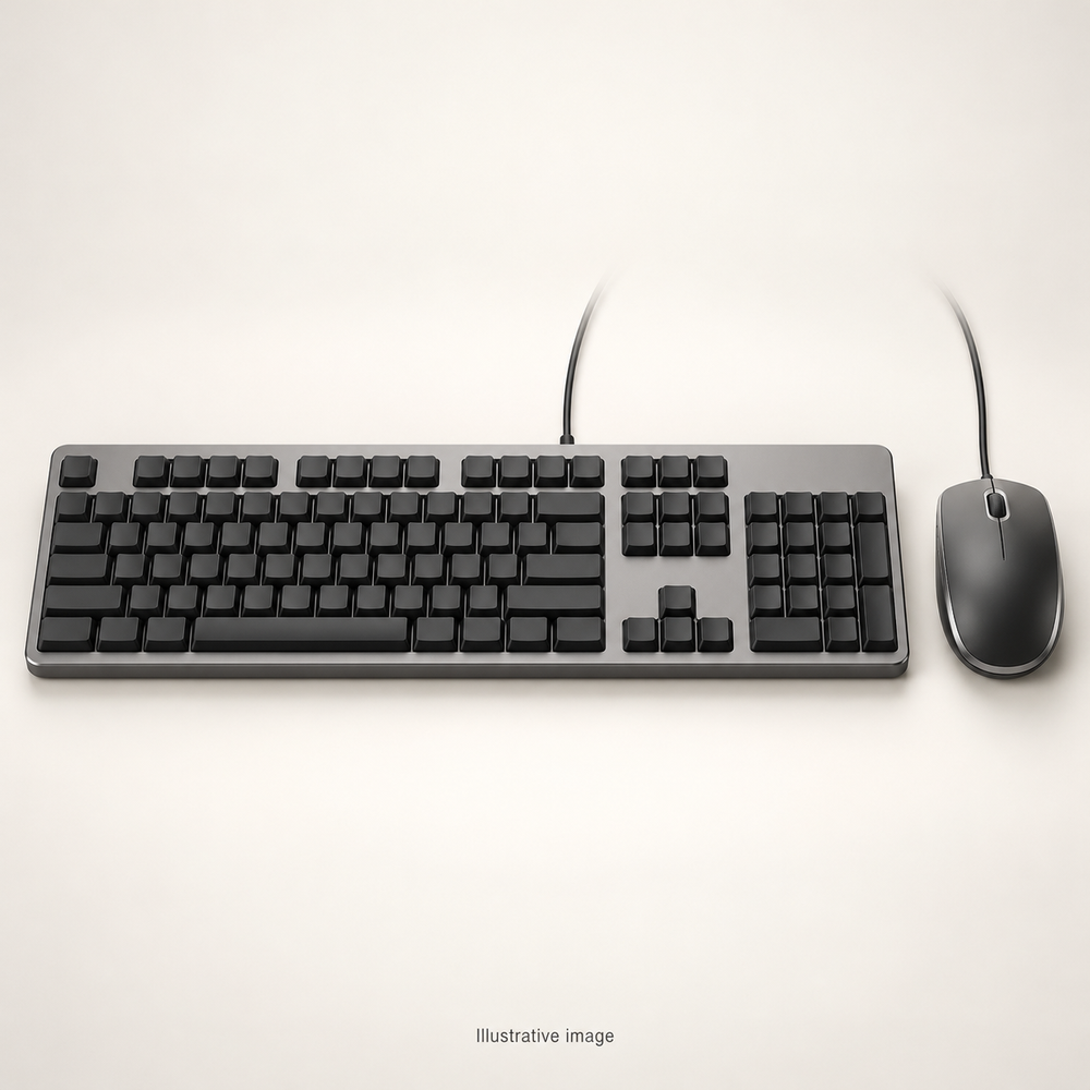 Illustrative design render of Type — Full-Size Wired Keyboard Set; actual product may differ.