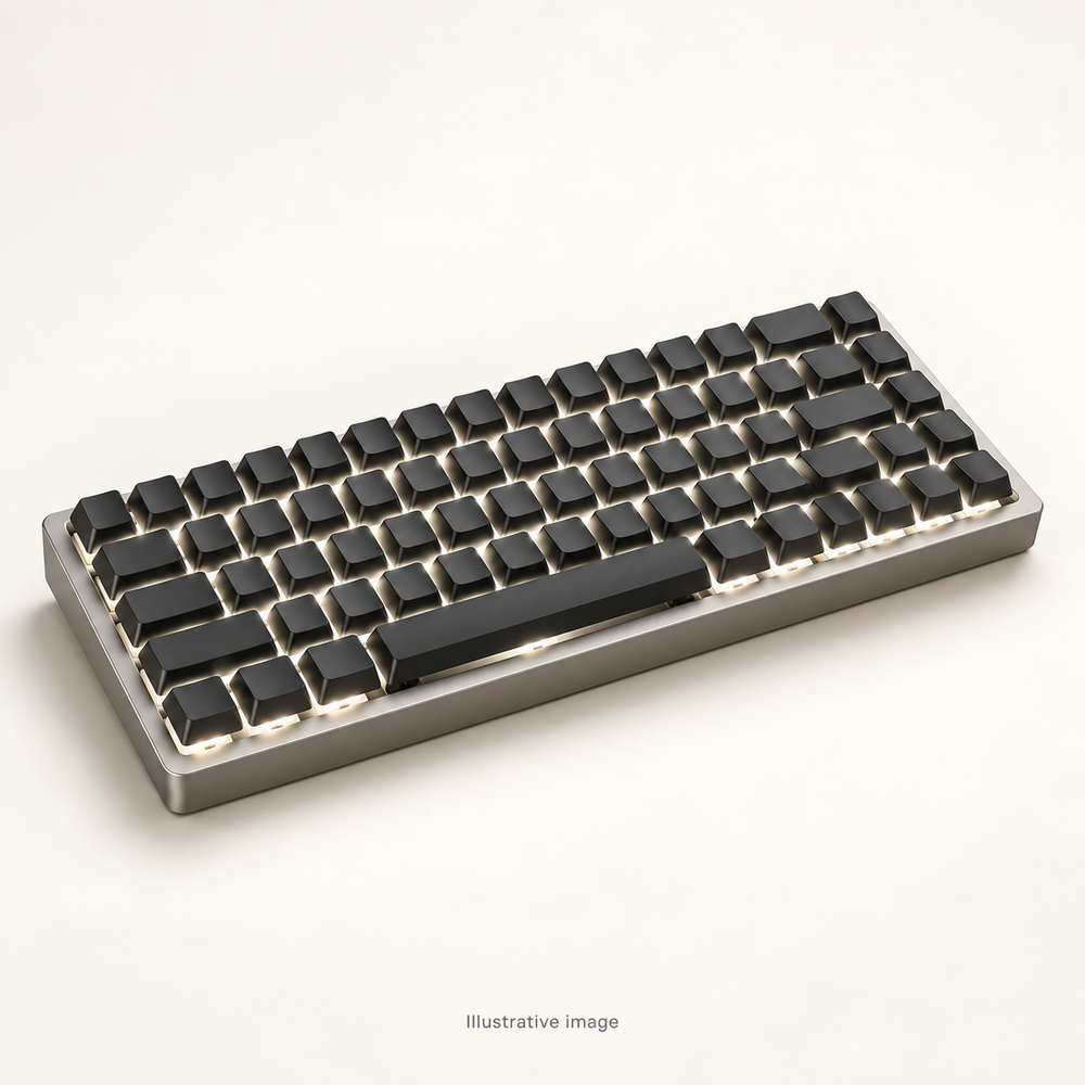 Illustrative design render of Type Studio — Backlit Mechanical Keyboard; actual product may differ.