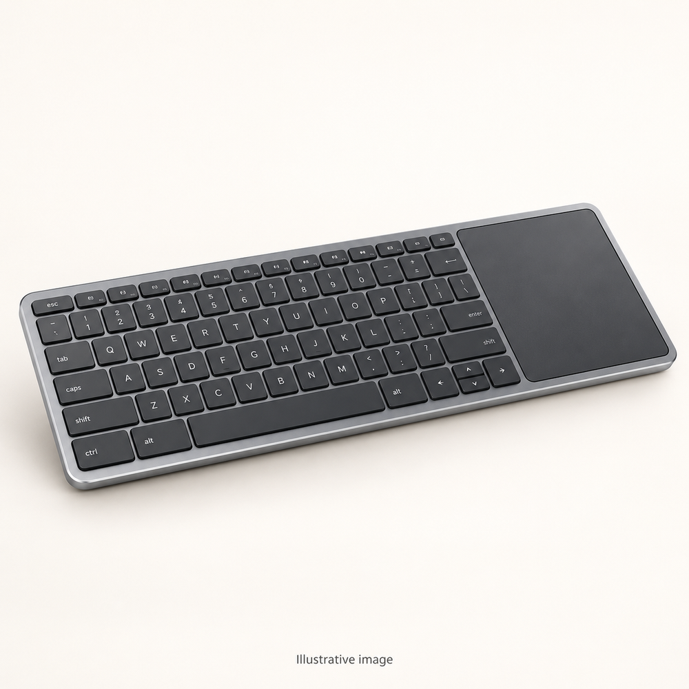 Illustrative design render of Type Touch — Keyboard with Touchpad; actual product may differ.