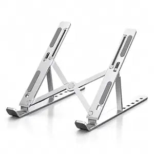 Silver foldable seven-angle laptop stand